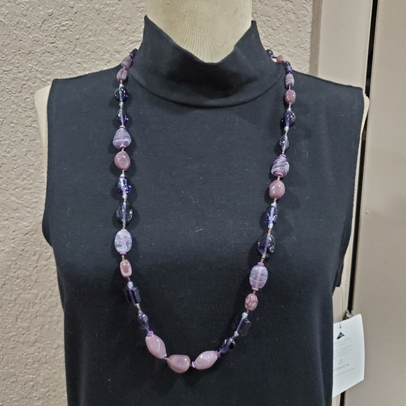 Purple Italian Glass Necklace